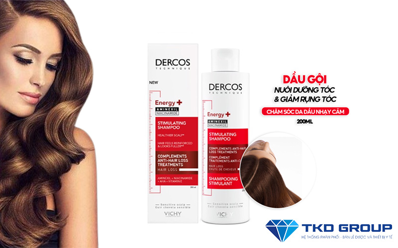 Dầu Gội Vichy Dercos Energy+ Aminexil Niacinamide