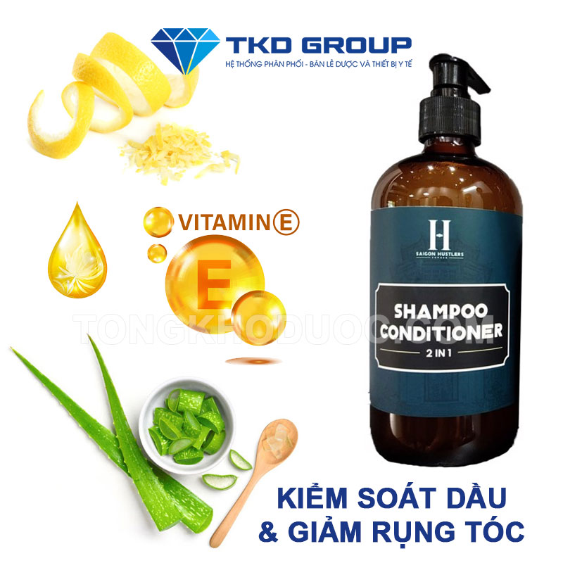 Công dụng của dầu gội – xả Saigon Hustlers Shampoo Conditioner 2 in 1