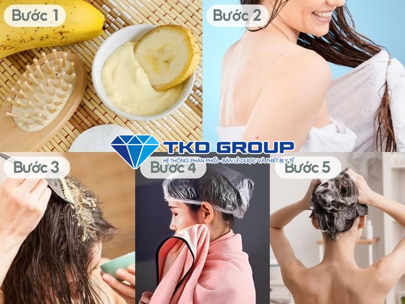 Phục hồi tóc khô xơ tại nhà với chuối